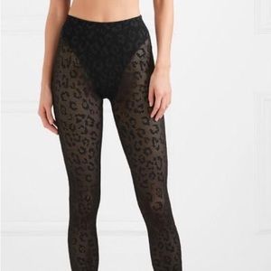 Adam Selman Sport French cut leopard print mock underwear leggings